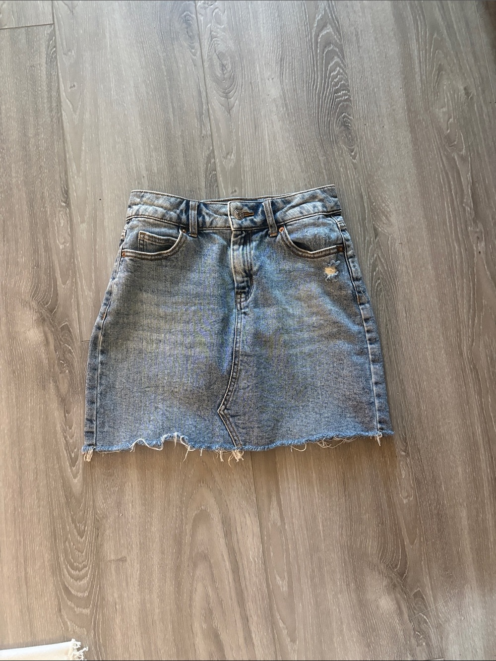 Wild Fable Blue Jean Mini Skirt